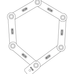 Abus Vouwslot Bordo Granit XPlus 6500/85 black SH