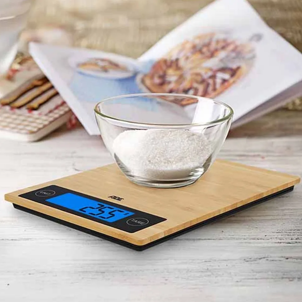 ADE Digitale Keukenweegschaal Ramona 23x18xh2cm Incl. 2x Cr2032 - Lcd Displa