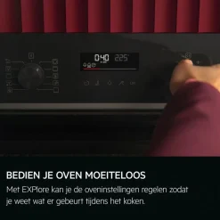 AEG NBU5P40SM 5000 SurroundCook Heteluchtoven met stoomondersteuning met pyrolysereiniging