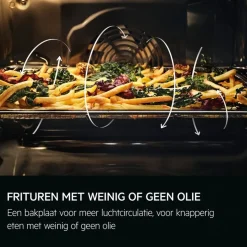 AEG NBU5P40SM 5000 SurroundCook Heteluchtoven met stoomondersteuning met pyrolysereiniging