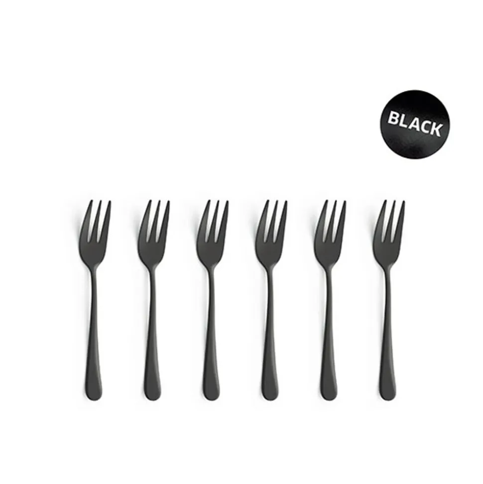 Amefa Austin Vintage Black Gebakvorken Set6