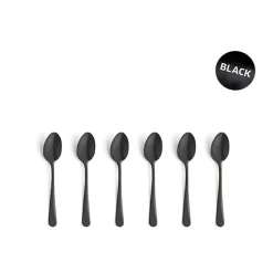 Amefa Austin Vintage Black Koffielepels Set6