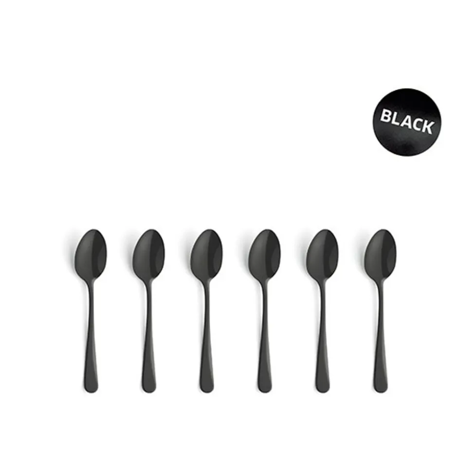 Amefa Austin Vintage Black Koffielepels Set6