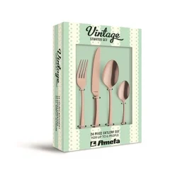 Amefa Austin Vintage Gold Koffielepels Set6