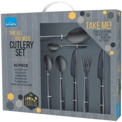 Amefa Manille Bestekset 42-delig Zwart