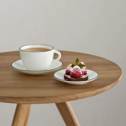 Asa à table ligne noire espressokopje met schotel