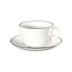 Asa à table ligne noire kop met schotel