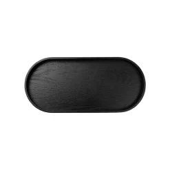 Asa Dienblad ovaal 35,5x16,5cm H2,5cm Wilgenhout Zwart
