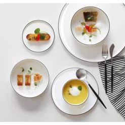 Asa DINNER PLATE  -OCO- D 32 CM WITH BLACK RIM