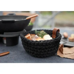 Asa Mand gehaakt D26cm H10cm Black