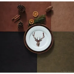 Asa Placemat Vegan leather 46x33cm Black Coffee