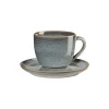 Asa Saisons Cappuccinokop met schotel D9cm H7,5cm 0,23L Denim