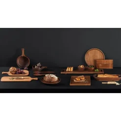 Asa Serveerschaal hout D15cm H2cm Acacia