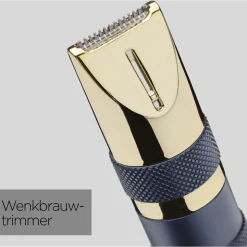 Babyliss Super-X Metal Series neus-, oor- en wenkbrauwtrimmer (goud/blauw)