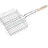 Barbecook dubbel rooster uit chroom en hout 31.5x25x5cm FSC 100%