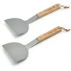 Barbecook Set van 2 plancha spatels uit rvs en rubberhout 31cm FSC 100%