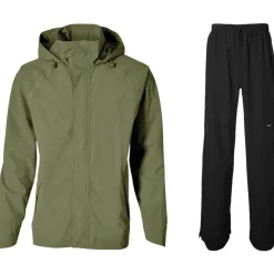 Basil Hoga fietsregenpak unisex groen S