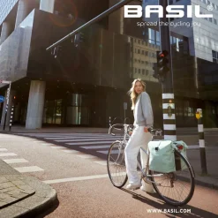 Basil SoHo Nordlicht MIK - dubbele fietstas - 41 liter - moss groen