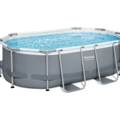 Bestway Frame Zwembad Power Steel 305x200x84 cm - Ovaal