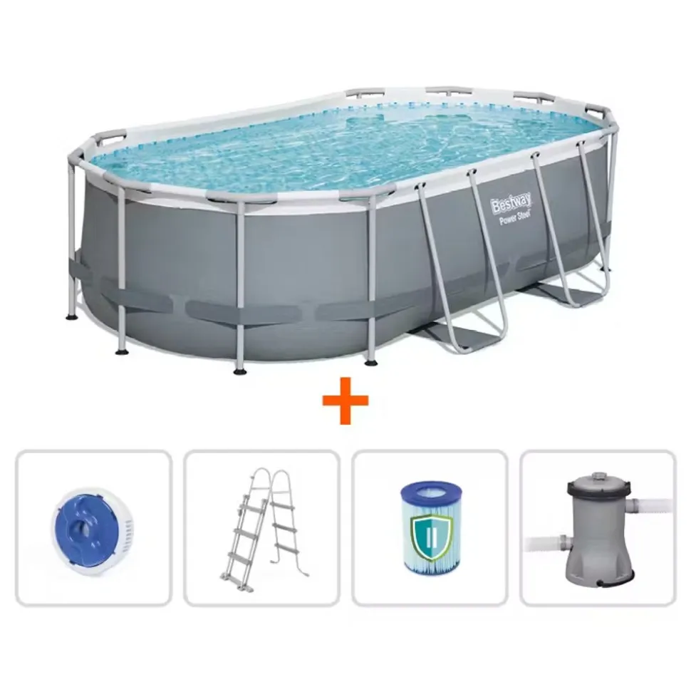 Bestway Zwembad Power Steel met filterpomp 427x250x100 cm