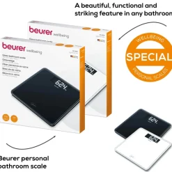 Beurer GS 400 SignatureLine Black Weegschaal met glazen weegplateau