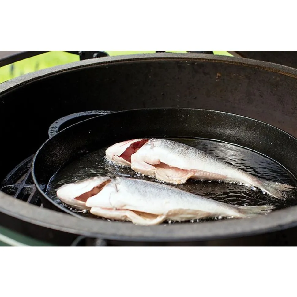 Big Green Egg Cast Iron Skillet voor 2XL, XLarge, Large