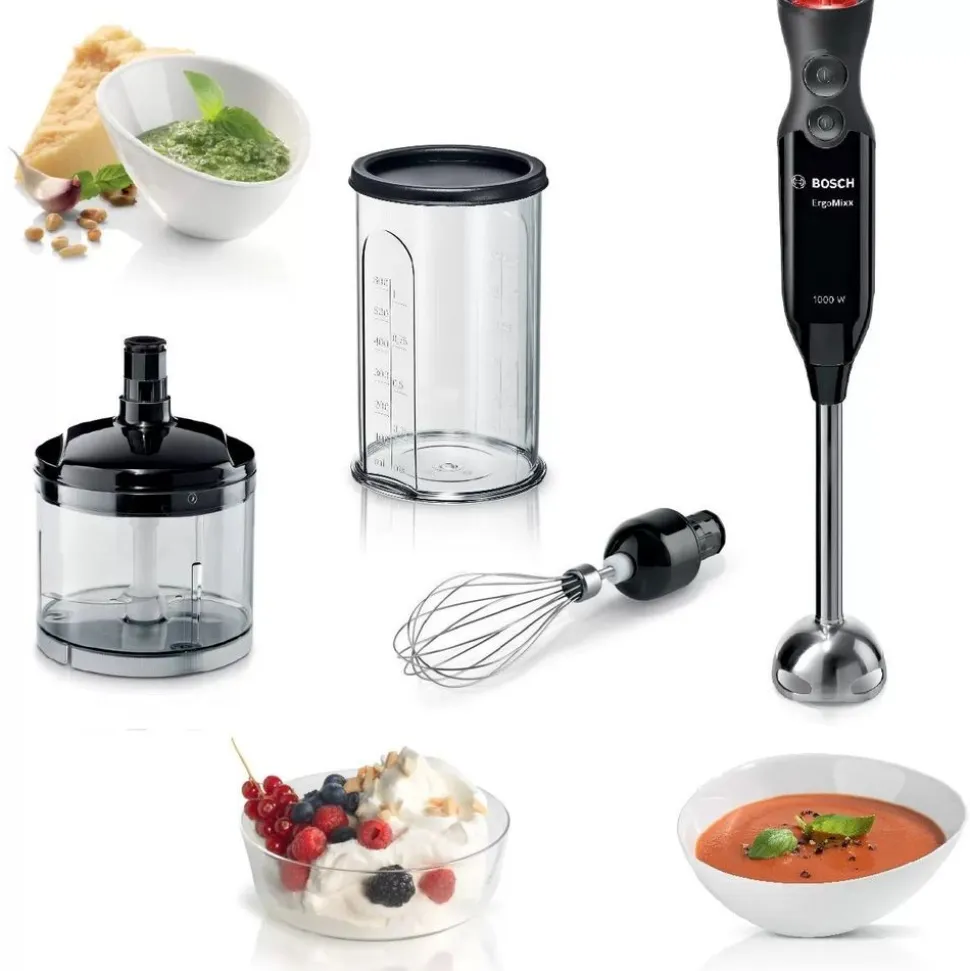 Bosch MS61B6150 Staafmixer ErgoMixx 1000 W Zwart, antraciet