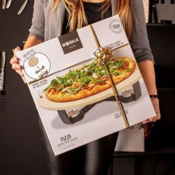 Boska Pizza Party Hot Stone Basis In Gietijzer D35xh8cm Rond