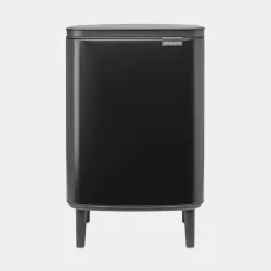Brabantia Bo Hi afvalemmer 12 liter met kunststof binnenemmer Matt Black
