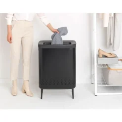 Brabantia Bo Hi wasbox 2x 45 liter Matt Black