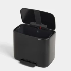 Brabantia Bo pedaalemmer 36 liter met kunststof binnenemmer Matt Black