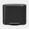 Brabantia Bo Pedaalemmer 11+23L mat zwart