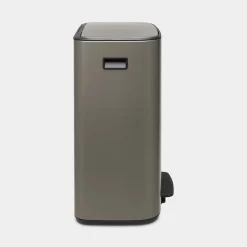 Brabantia Bo Pedaalemmer 2x30L Platinum