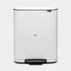 Brabantia Bo pedaalemmer 60 liter met kunststof binnenemmer White