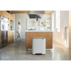 Brabantia Bo pedaalemmer 60 liter met kunststof binnenemmer White