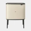 Brabantia Bo Touch Bin afvalemmer 36 liter met kunststof binnenemmer Soft Beige