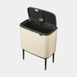 Brabantia Bo Touch Bin afvalemmer 36 liter met kunststof binnenemmer Soft Beige