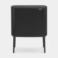 Brabantia Bo Touch Bin afvalemmer 3 x 11 liter met 3 kunststof binnenemmers Matt Black