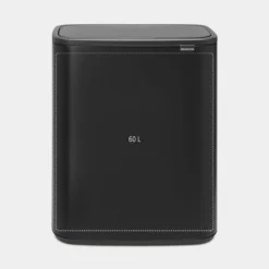 Brabantia Bo Touch Bin afvalemmer 60 liter met kunststof binnenemmer Matt Black