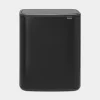 Brabantia Bo Touch Bin Hi 2x30 liter Zwart