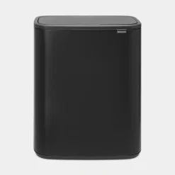 Brabantia Bo Touch Bin Hi 2x30 liter Zwart