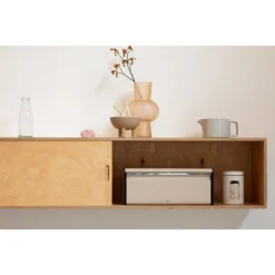 Brabantia Broodtrommel met klepdeksel Soft Beige