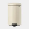 Brabantia NewIcon pedaalemmer 20 liter met kunststof binnenemmer Soft Beige