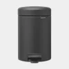 Brabantia NewIcon pedaalemmer 3 liter met kunststof binnenemmer Mineral Infinite Grey