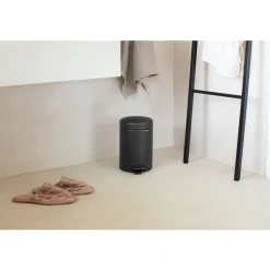 Brabantia NewIcon pedaalemmer 3 liter met kunststof binnenemmer Mineral Infinite Grey