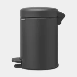Brabantia NewIcon pedaalemmer 3 liter met kunststof binnenemmer Mineral Infinite Grey