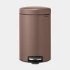 Brabantia NewIcon pedaalemmer 12 liter met kunststof binnenemmer Satin Taupe
