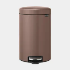 Brabantia NewIcon pedaalemmer 12 liter met kunststof binnenemmer Satin Taupe