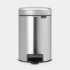 Brabantia NewIcon Pedaalemmer 3L Matt Steel Fingerprint Proof