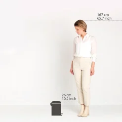 Brabantia NewIcon pedaalemmer 3 liter met kunststof binnenemmer Jade Green